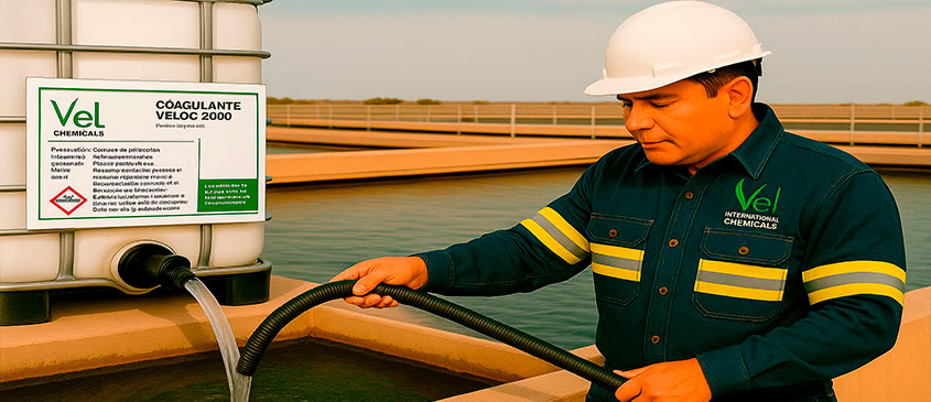 trabajar aplicando polydadmac en el tratamiento del agua residual