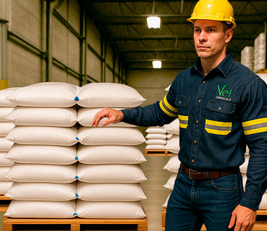 operador de ptar dentro de la bodega